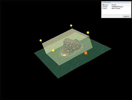 3D-Formmessung eines Fremdpartikels