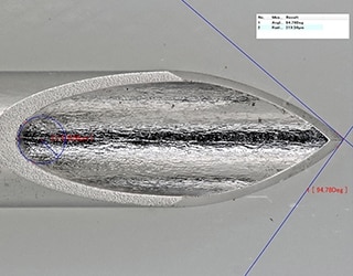 Mit den verschiedenen Werkzeugen lassen sich 2D-Messungen einfach durchführen.