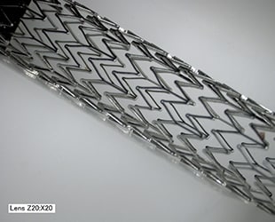 Bilderfassung eines Stents aus beliebigem Winkel (20x)