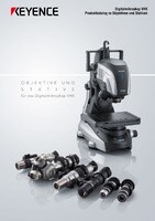Digitalmikroskop VHX Produktkatalog zu Objektiven und Stativen