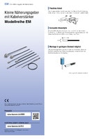 Modellreihe EM Kleine Näherungsgeber mit Kabelverstärker Katalog