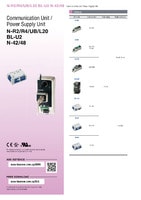 N-R2/R4/UB/L20/BL-U2/N-42/48 Kommunikationseinheit/Stromversorgungseinheit Katalog