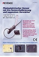 Modellreihe PS-T Photoelektrischer Sensor mit Ein-Tasten-Kalibrierung und separatem Verstärker Katalog