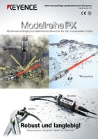 Modellreihe PX Widerstandsfähige fotoelektrische Sensoren Katalog