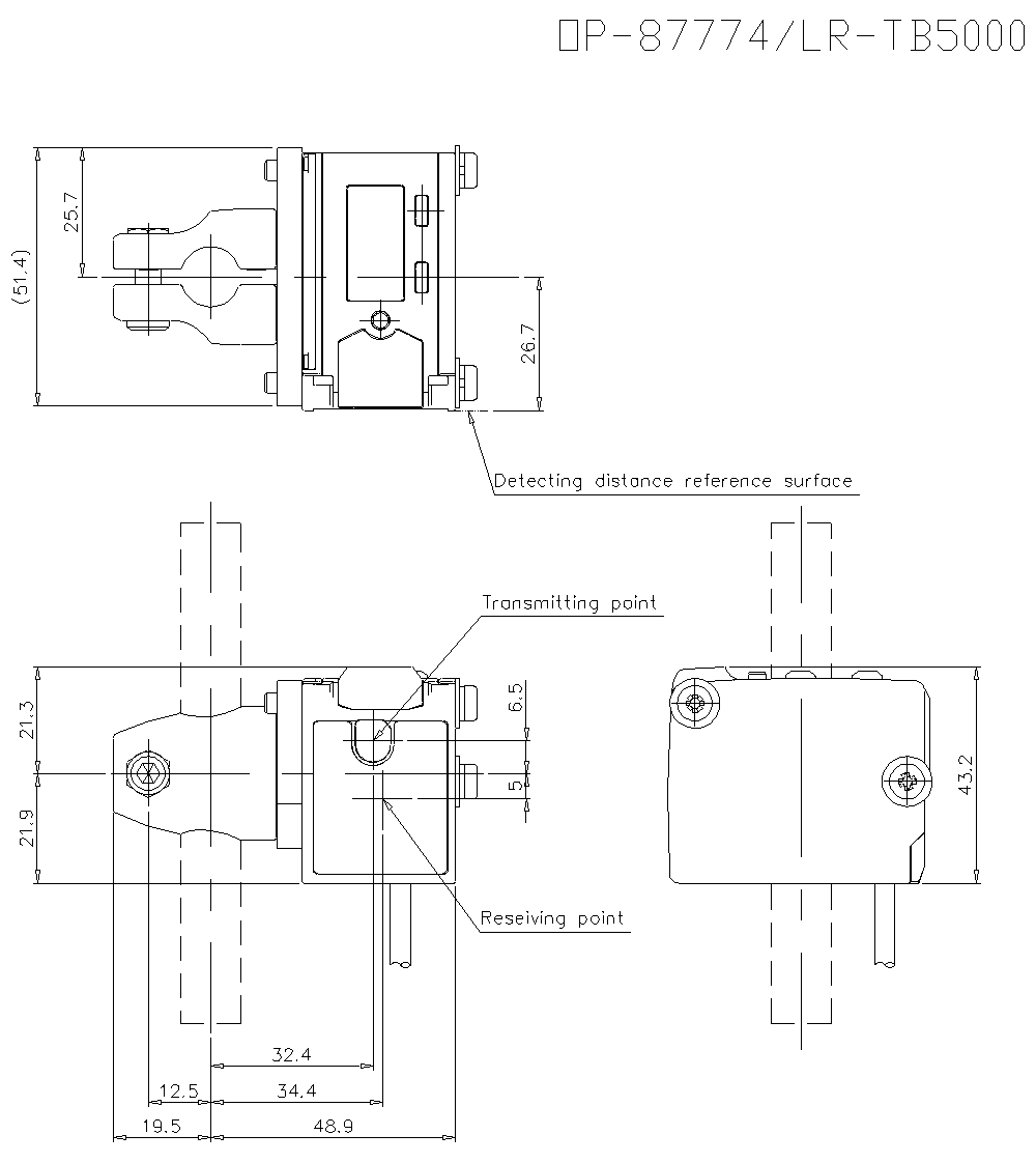 OP-87774/LR-TB5000 Dimension