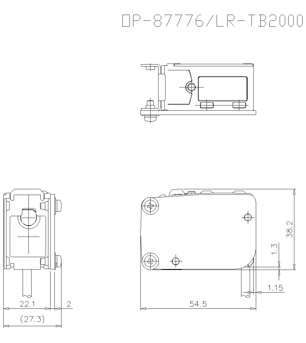 OP-87776/LR/TB2000 Dimension