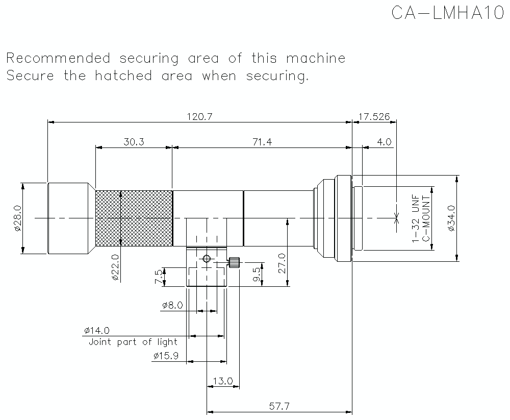CA-LMHA10 Dimension