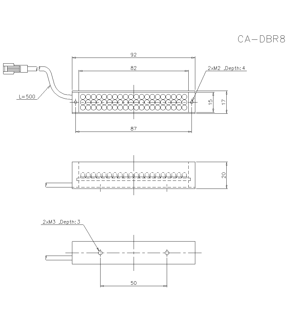 CA-DBR8 Dimension