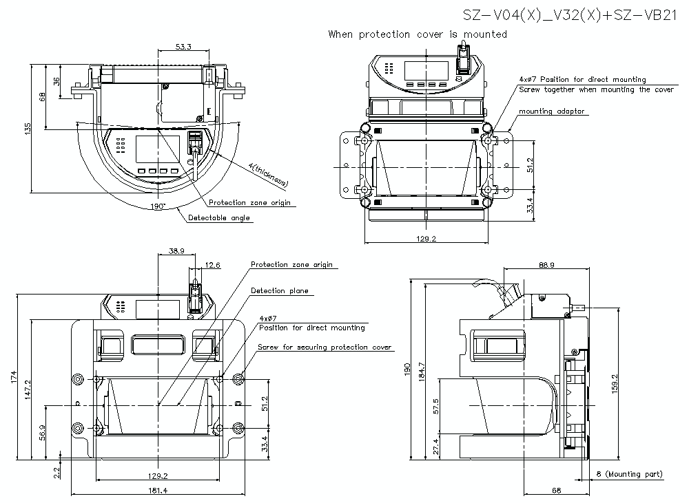 SZV04-V32/X/VB21 Dimension