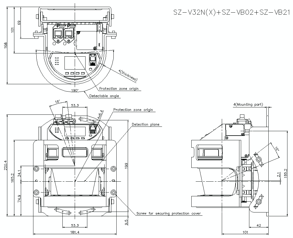 SZV32N-VB02/B21 Dimension