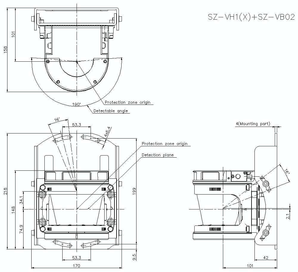 SZVH1-VH1X/VB02 Dimension