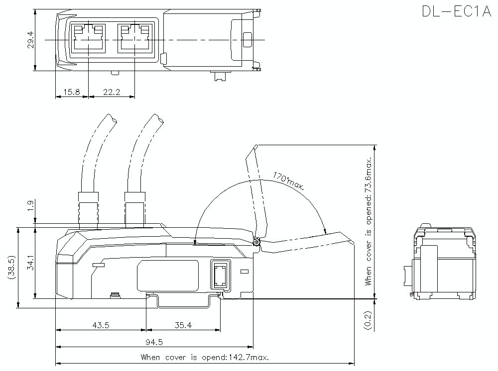 DL-EC1A Dimension