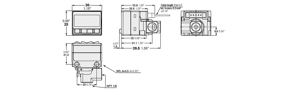 AP-C30/C31/C33 Dimension