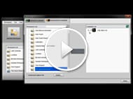 Logiciel CV-X Simulator: Chargement et récupération de fichiers