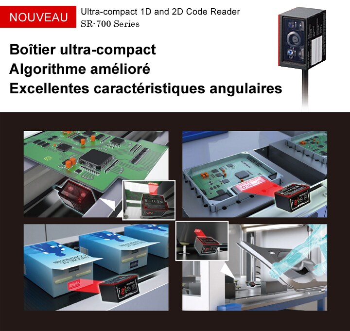 Série SR-700 Ultra-compact 1D and 2D Code Reader Catalogue (Français)