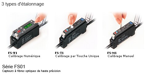 Série FS01 Capteurs à fibre optique