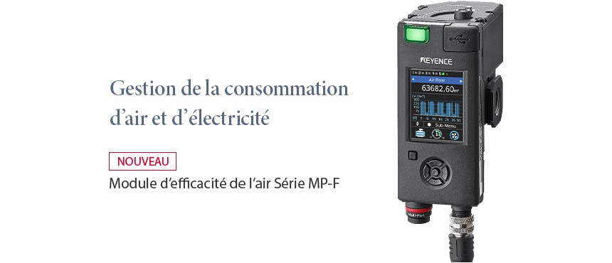 Gestion de la consommation d’air et d’électricité / NOUVEAU Module d’efficacité de l’air Série MP-F