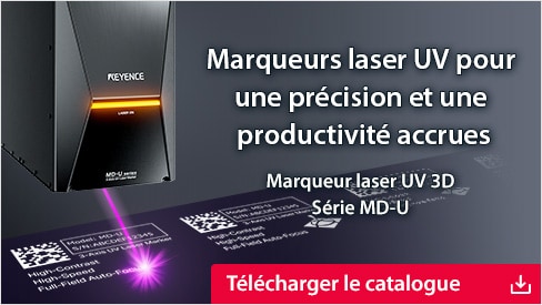 Marqueurs laser UV pour une précision et une productivité accrues | Marqueur laser UV 3D Série MD-U | Télécharger le catalogue