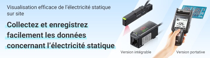 Visualisation efficace de l’électricité statique sur site Collectez et enregistrez facilement les données concernant l’électricité statique