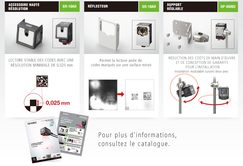 Pour plus d'informations, consultez le catalogue.