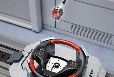 Contrôle de montage des boutons sur un volant
