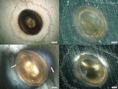 Observation et mesure 2D d’un corps étranger avec la fonction d’éclairage multiple