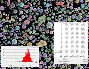 Distribution granulométrique et analyse de la taille des particules par traitement d’image