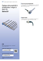 Série EV Capteurs de proximité à amplificateur intégré à deux fils Catalogue