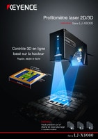 Série LJ-X8000 Profilomètre laser 2D/3D Catalogue