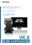 VK-X MICROSCOPE À BALAYAGE LASER 3D GUIDE D'APPLICATION