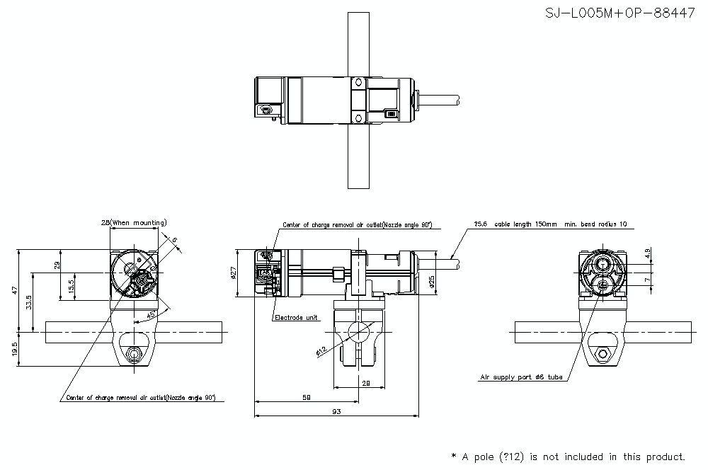 SJ-L005M/OP-88447 Dimension