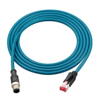 OP-87457 - Câble Ethernet (M12 à 4 broches /RJ45) compatible NFPA79 Câble droit 2 m