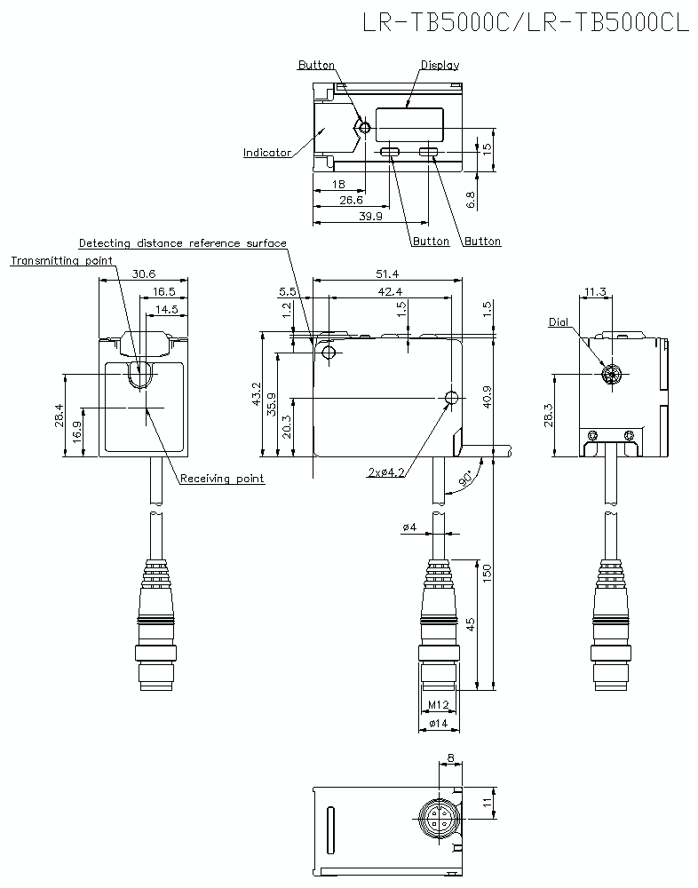 LR-TB5000C/TB5000CL Dimension