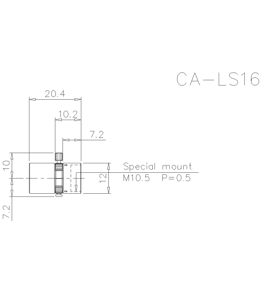 CA-LS16 Dimension