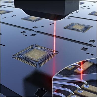 Height measurement of a wire bond