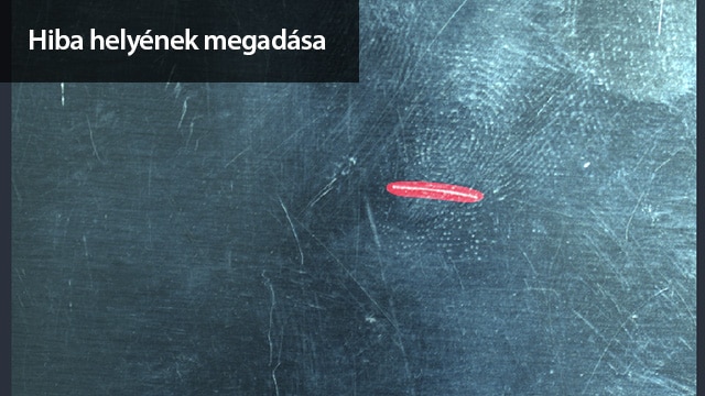 Hiba helyének megadása