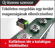 Új lézeres szenzor Tökéletes megoldás egy terület magasságának ellenőrzéséhez Kattintson ide a katalógus letöltéséhez