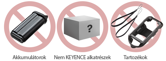 Akkumulátorok, Nem KEYENCE alkatrészek, Tartozékok