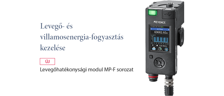 Levegő- és villamosenergia-fogyasztás kezelése / ÚJ Levegőhatékonysági modul MP-F sorozat