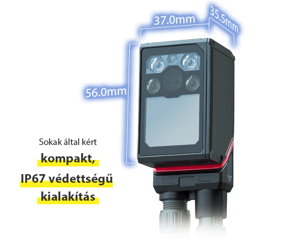 Sokak által kért kompakt, IP67 védettségű kialakítás