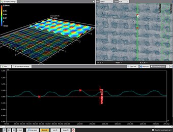 Texturált lemezek 3D alakjának számszerűsítése