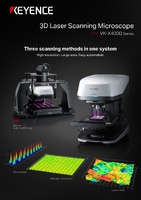 VK-X4000 Series 3D Laser Scanning Microscope Catalogue