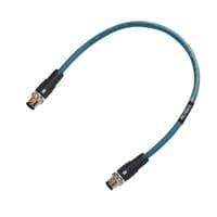 OP-88790 - M12, D kódú, dugós / M12, D kódú, dugós Ethernet kábel 5 m