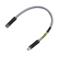 OP-88786 - M12, L kódú, dugós / M12, L kódú, anya Tápkábel 2 m