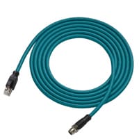 OP-88837 - Ethernet-kábel, X-kódolású 8 csatlakozótűs M12 és RJ-45 kábelvégek, NFPA79-nek megfelelő, 10 m