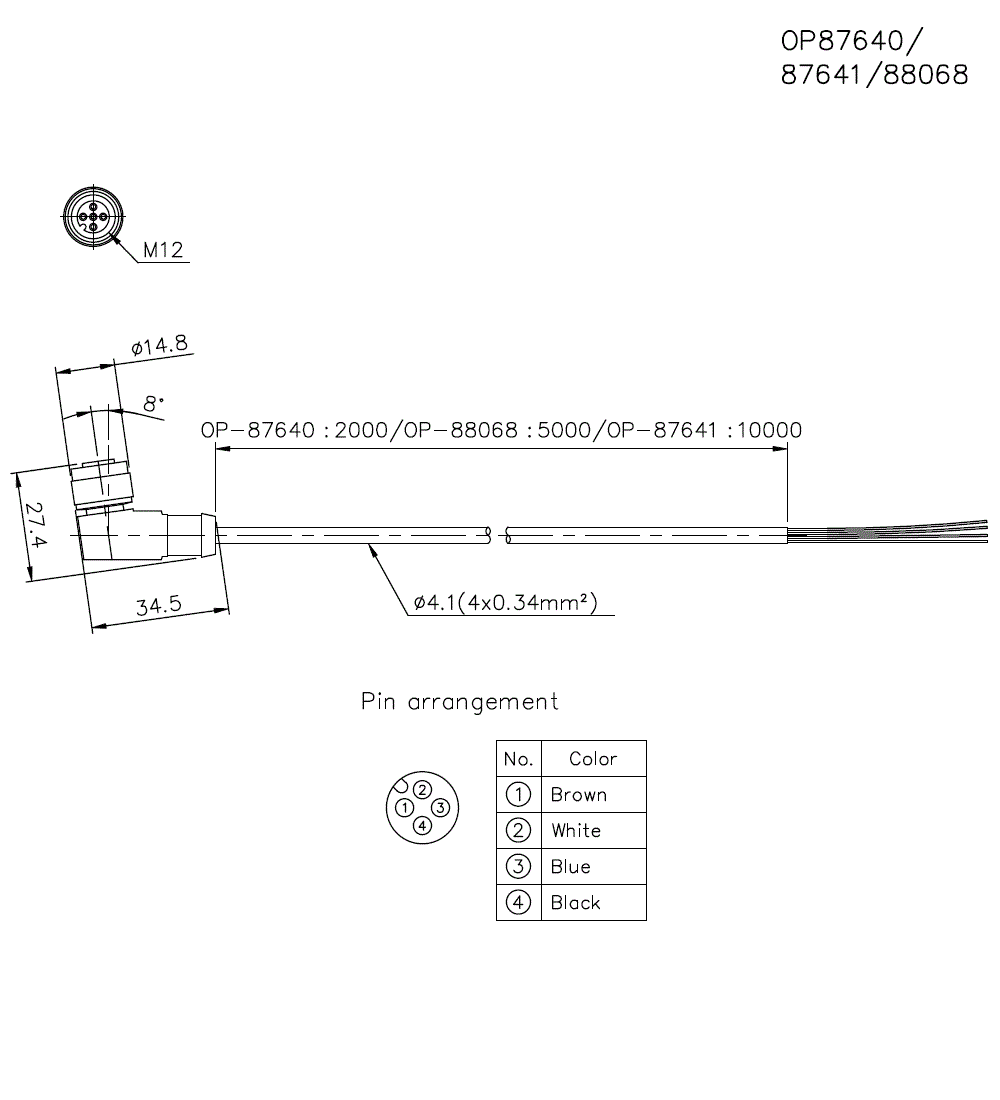 OP-88068/87640/87641 Dimension