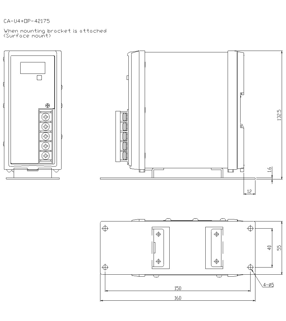 CA-U4/OP-42175 Dimension