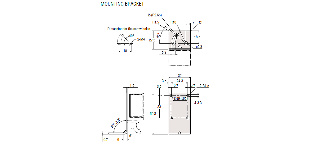 SR-700/710/700HA Dimension