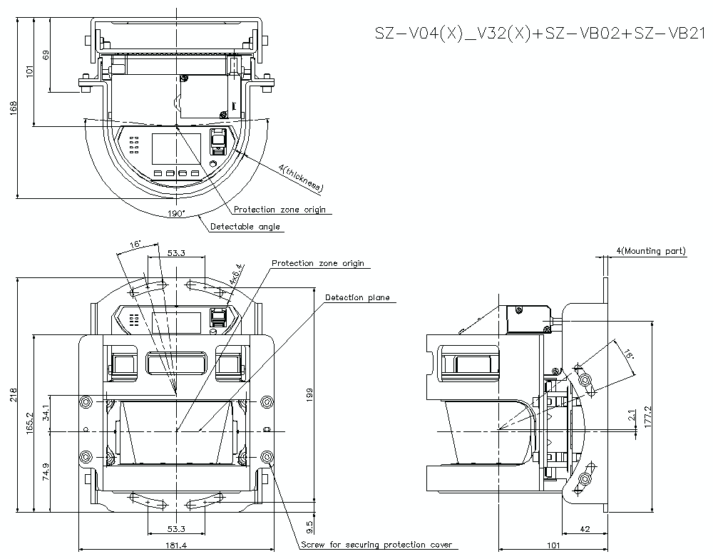 SZV04-32/B02/B21 Dimension