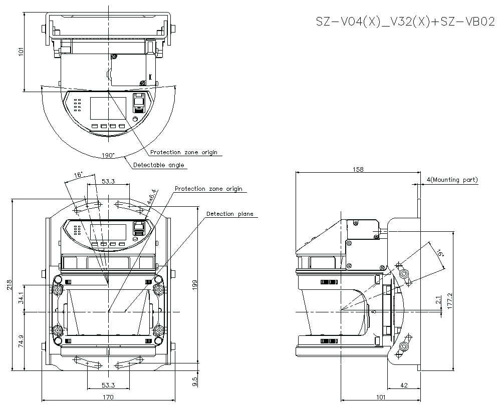 SZV04-V32/X/VB02 Dimension